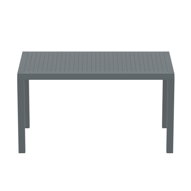 Table de terrasse rectangulaire gris foncé - Ares