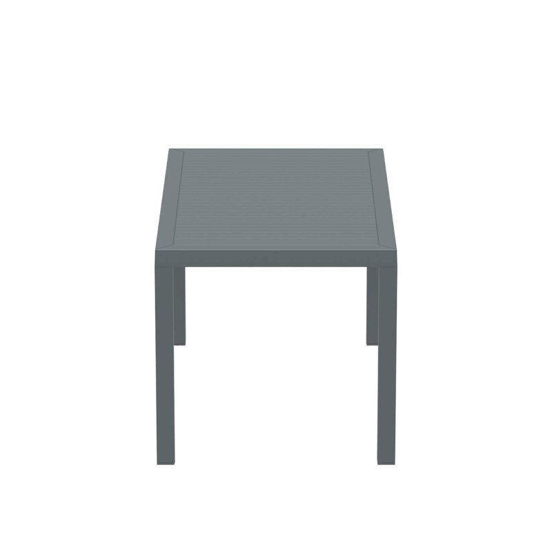 Table de terrasse rectangulaire gris foncé - Ares