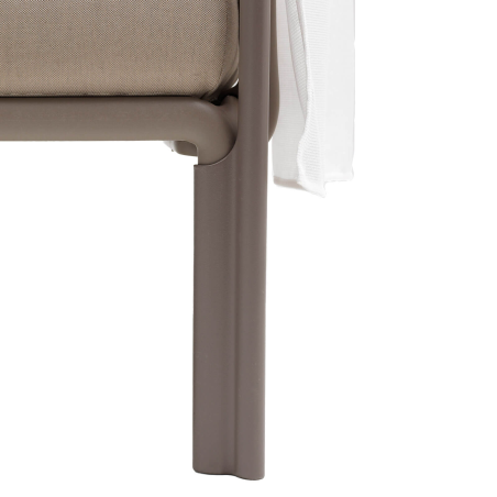 Canapé de jardin 2 places avec voile d'ombrage fabriqué en Italie - Komodo ombra 2