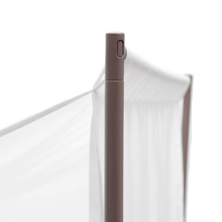 Canapé de jardin 2 places avec voile d'ombrage blanc fabriqué en Italie - Komodo ombra 2