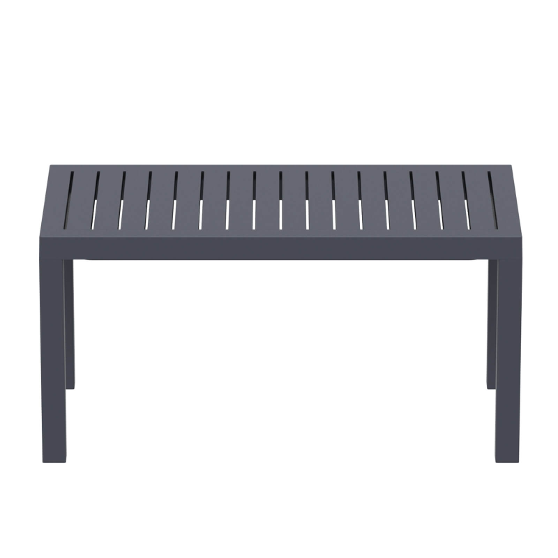 Table basse de jardin rectangulaire en plastique