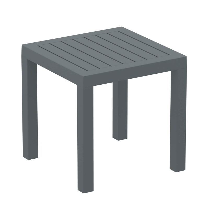 Table de terrasse carrée en résine