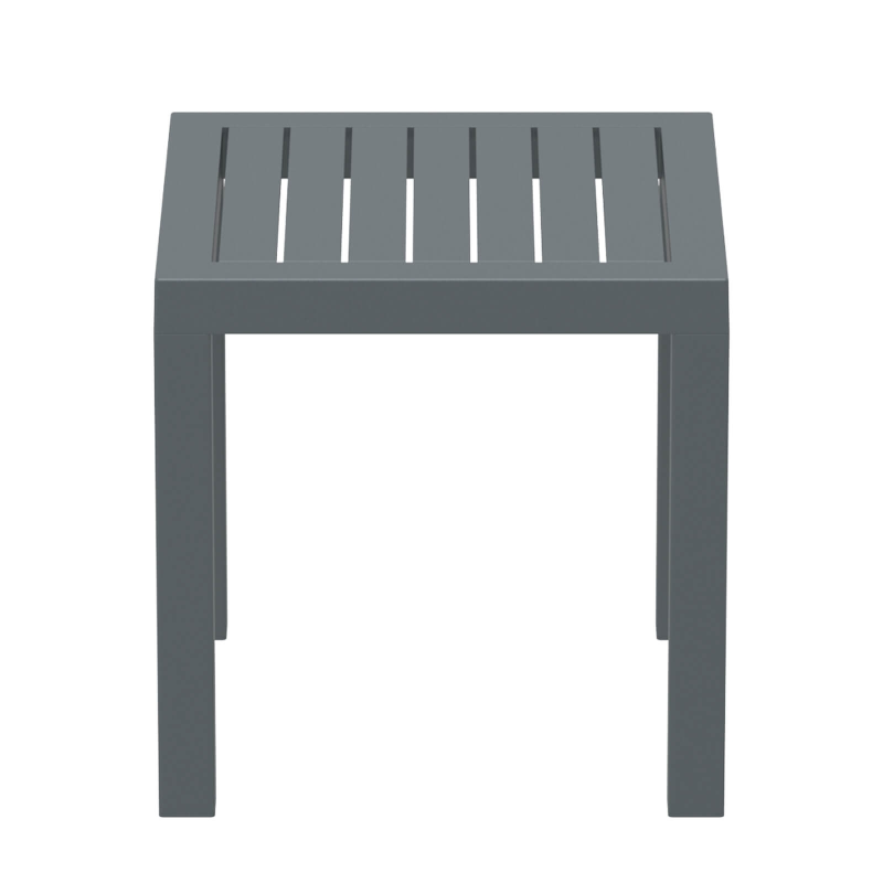 Table de terrasse carrée en plastique