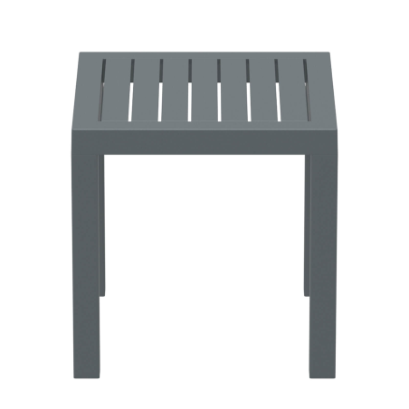 Table de terrasse carrée en plastique