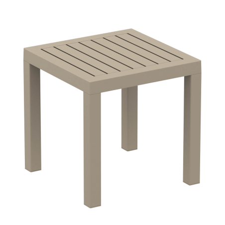 Table d'appoint pour terrasse en résine