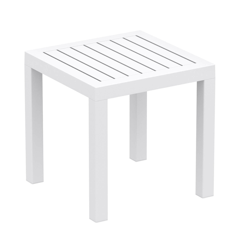 Table de terrasse carrée en résine