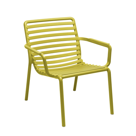 Fauteuil de jardin bas relax design italien coloris poire - Doga