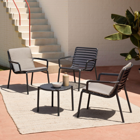 Fauteuil de jardin bas relax design italien - Doga