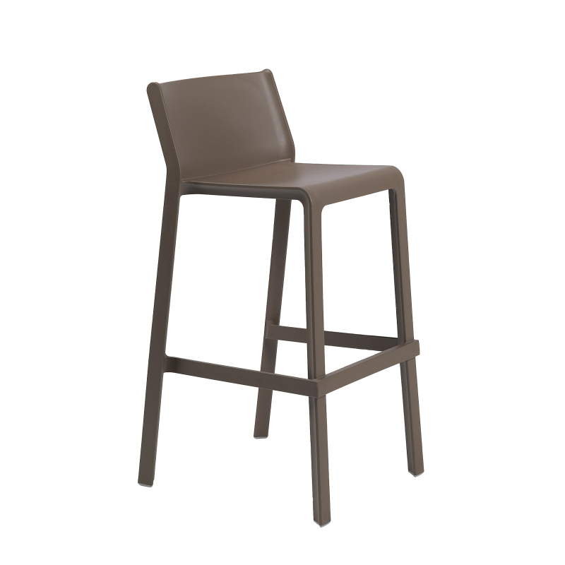 Tabouret de bar de jardin empilable en polypropylène - Trill 