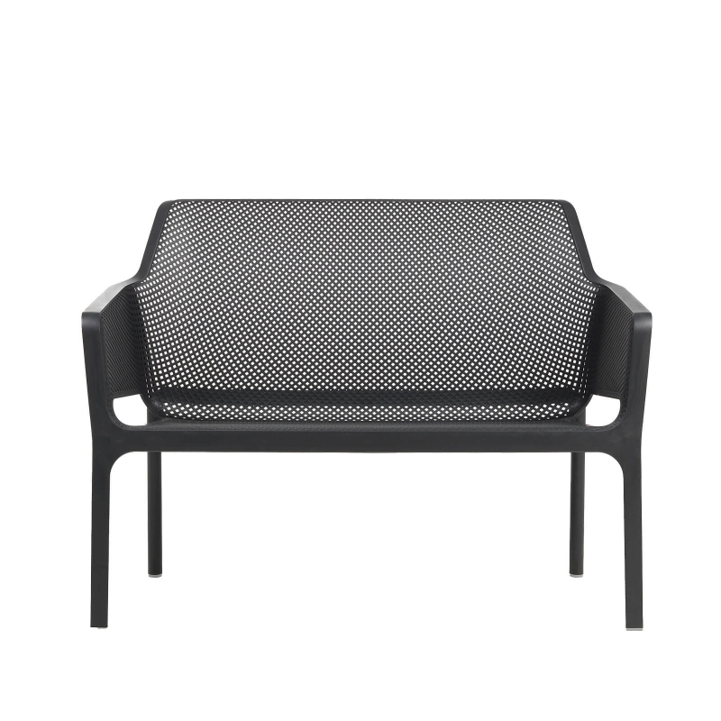 Banquette d'extérieur 2 places en polypropylène