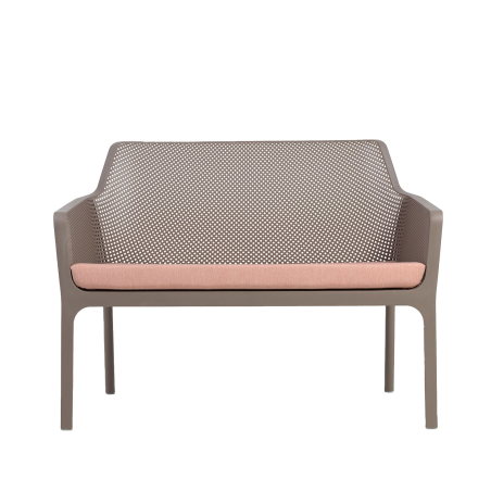 Banquette de jardin 2 places en polypropylène