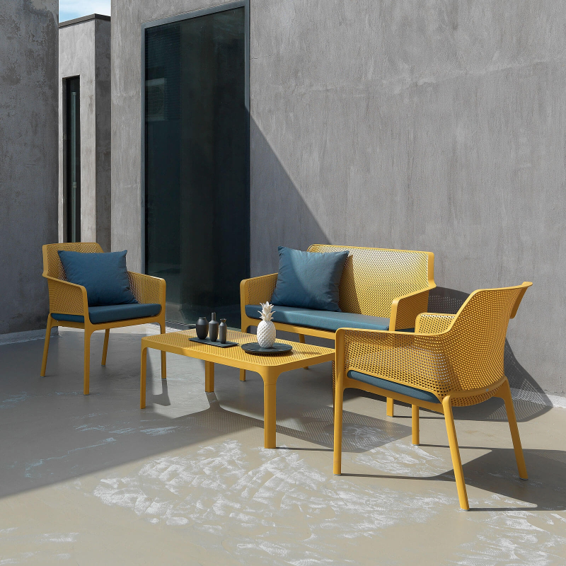 Banquette de jardin moderne en polypropylène