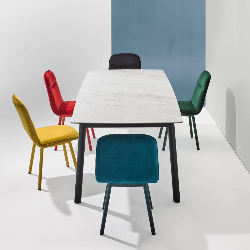 Table en céramique avec allonges et métal - Köln Moblibérica