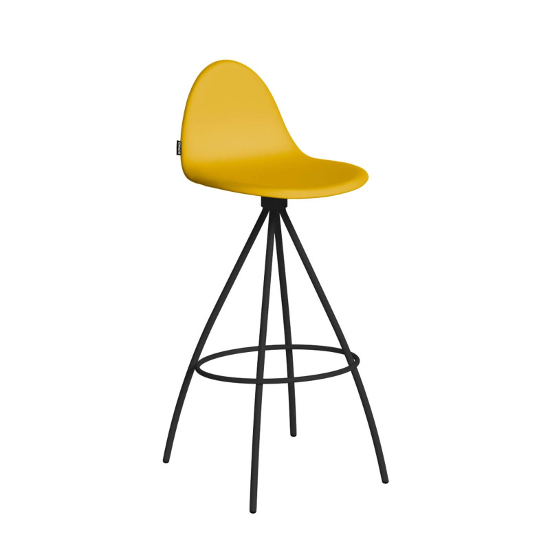 Tabouret haut design en tissu - Petris