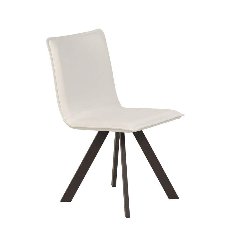 Chaise moderne en vinyle et métal - Denia Moblibérica®