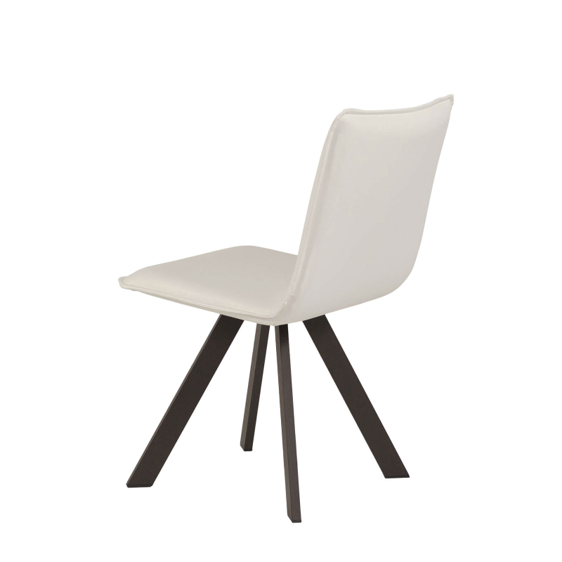 Chaise moderne en tissu et métal - Denia