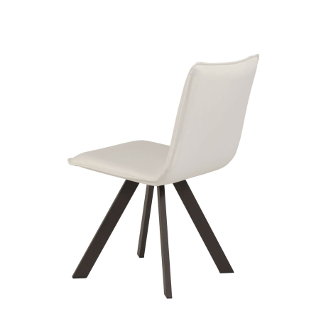 Chaise moderne en tissu et métal - Denia