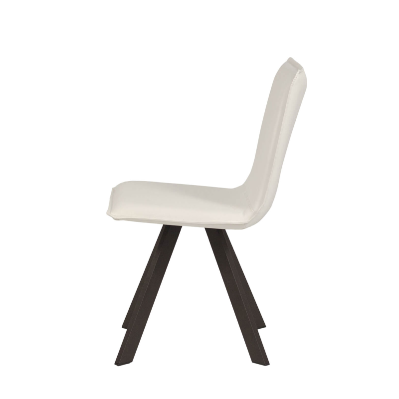 Chaise moderne en tissu et métal - Denia