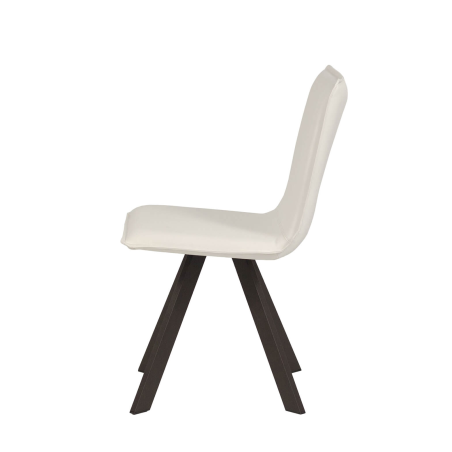 Chaise moderne en tissu et métal - Denia