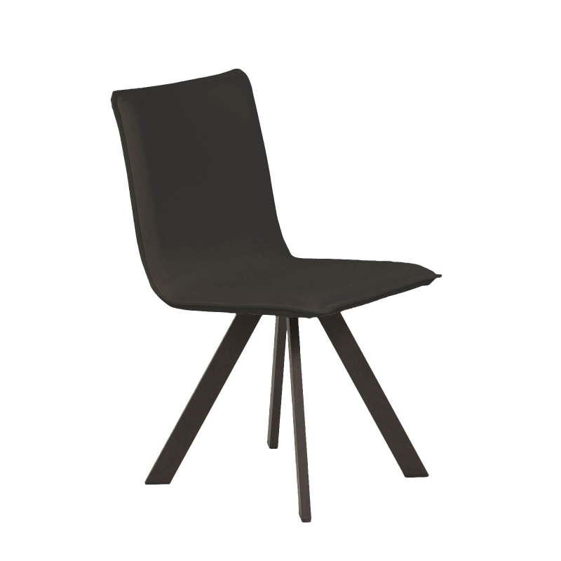 Chaise moderne en tissu et métal - Denia