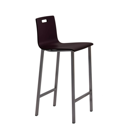 Tabouret moderne en bois et métal