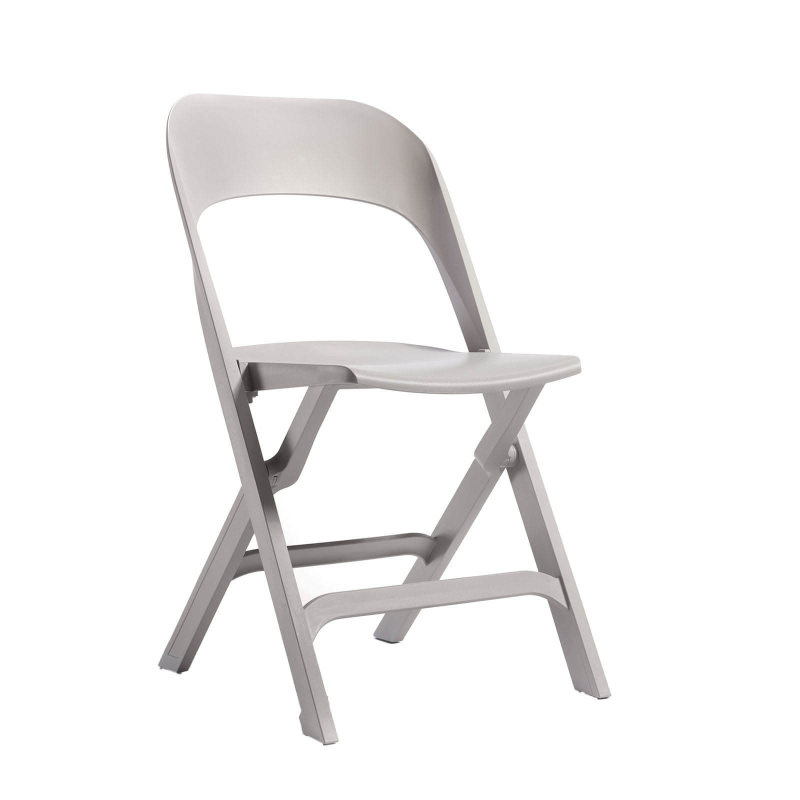 Chaise de jardin pliante en polypropylène sable - Flap