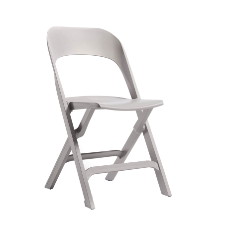 Chaise de jardin pliante en polypropylène sable - Flap