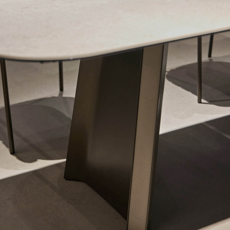 Table design extensible en céramique avec pieds métal - TUL Mobliberica®