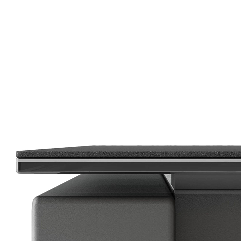 Table moderne rectangulaire en céramique et métal - Kyoto