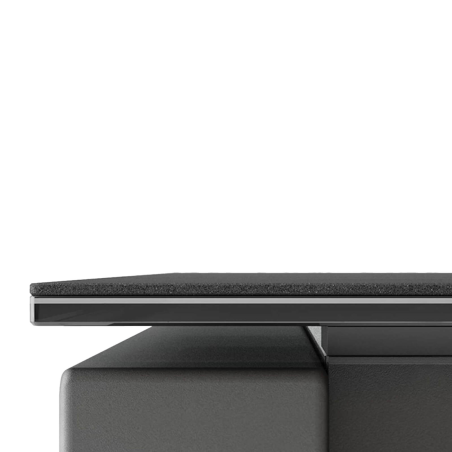 Table moderne rectangulaire en céramique et métal - Kyoto