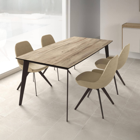 Table extensible de salle à manger plateau céramique Infiné