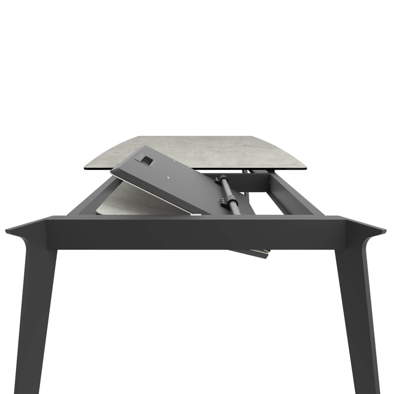 Table extensible avec allonge en portefeuille Infiné