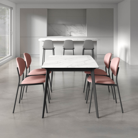 Table extensible de salle à manger plateau céramique Infiné