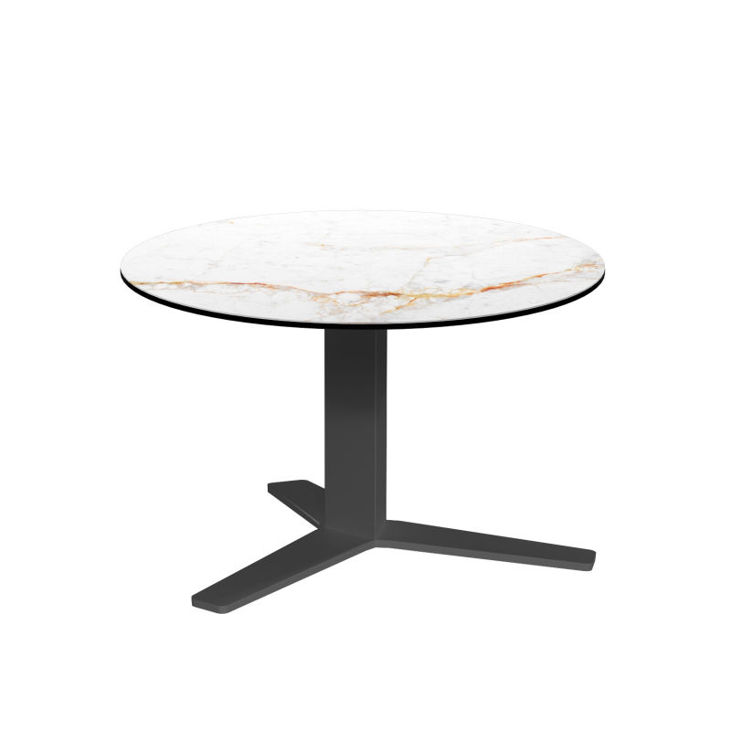 table basse moderne en céramique et métal peliccan mini