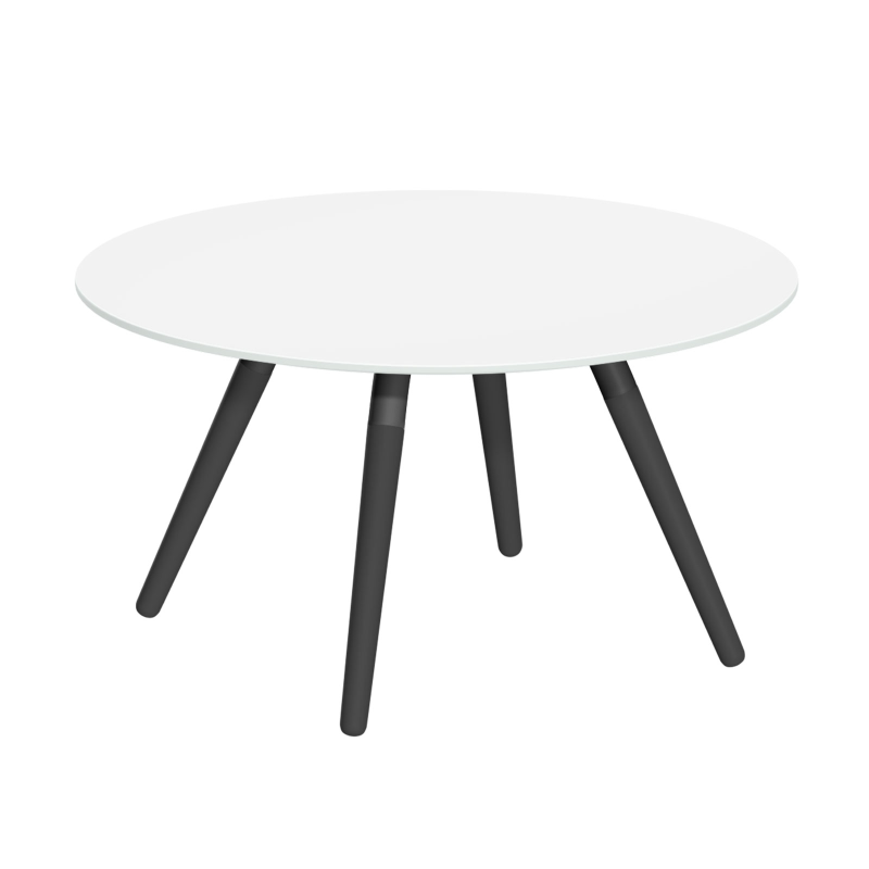 Table basse ronde en verre design