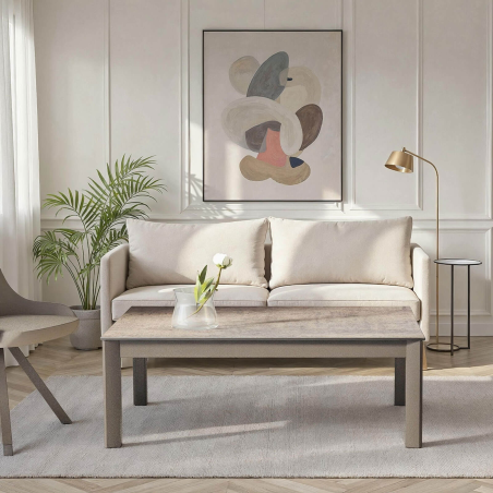 Table basse rectangle en céramique 