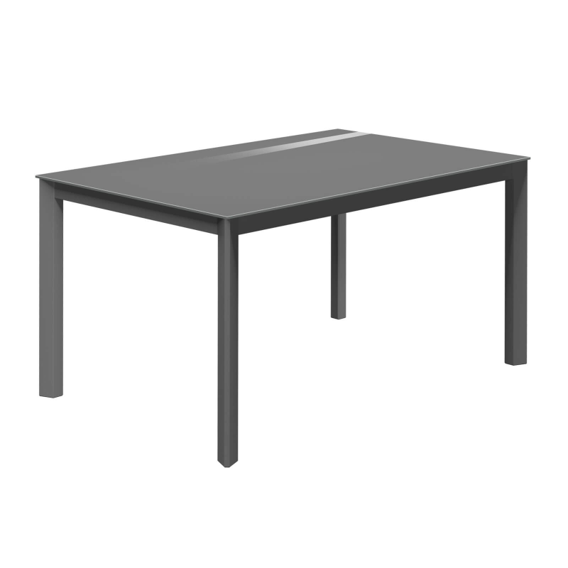 Table sur mesure en verre avec pieds en métal - Multiplus