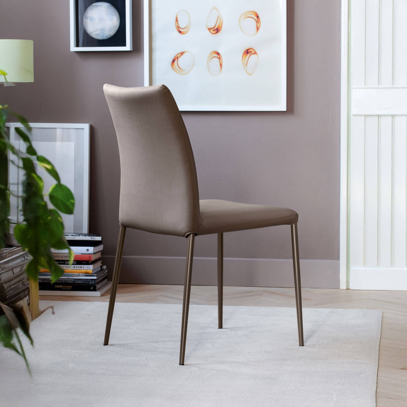 Chaise en tissu avec dossier flexible ergonomique - Atlas Connubia©