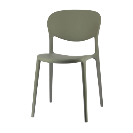 Chaise italienne en polypropylène recyclé - Abby Connubia®