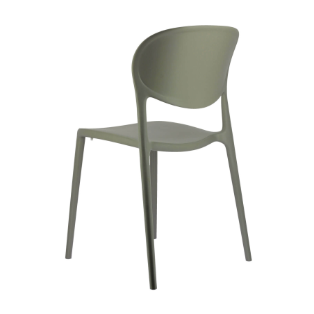 Chaise de jardin italienne empilable en polypropylène recyclé - Abby Connubia®