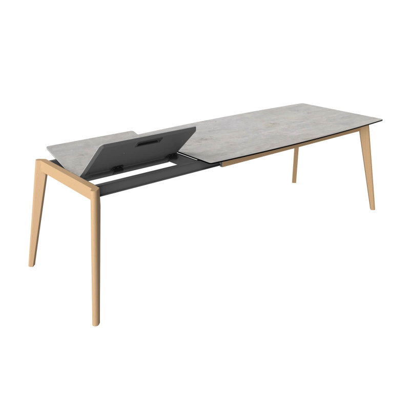 Table scandinave en céramique avec allonges - Atlas