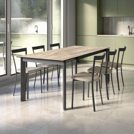 Table extensible en céramique