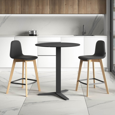 Table ronde snack moderne en céramique - Pelican