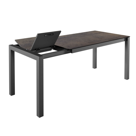 Table snack extensible en céramique et métal - Kyoto bar