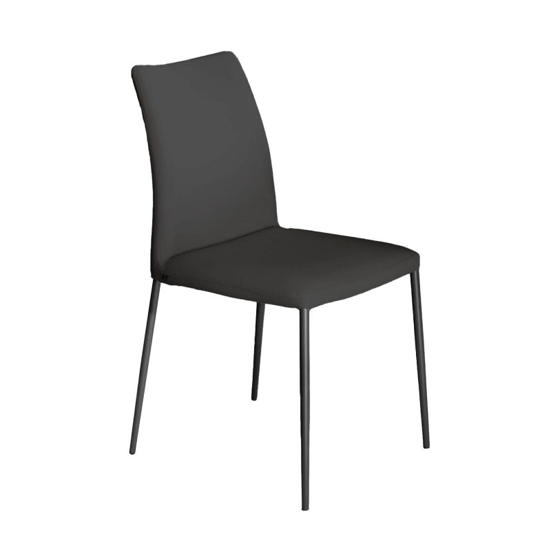 Chaise en tissu avec dossier flexible - Atlas Connubia©