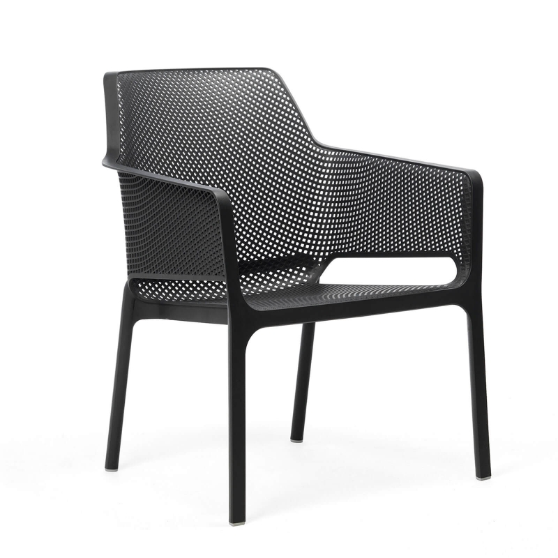 Net relax - Fauteuil de jardin relax empilable en polypropylène