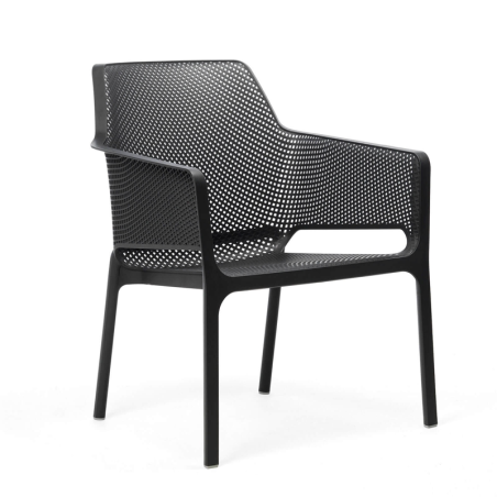 Net relax - Fauteuil de jardin relax empilable en polypropylène