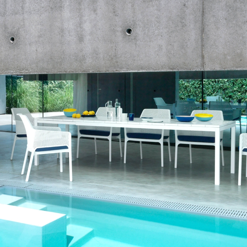 Net relax - Fauteuil de jardin relax empilable en polypropylène