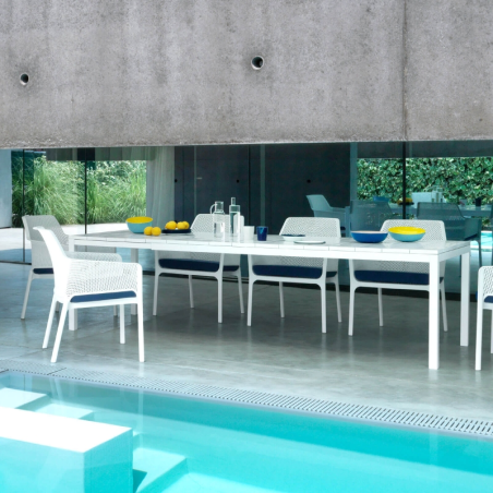 Net relax - Fauteuil de jardin relax empilable en polypropylène