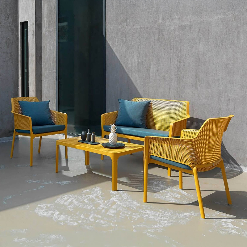 Net relax - Fauteuil de jardin relax empilable en polypropylène